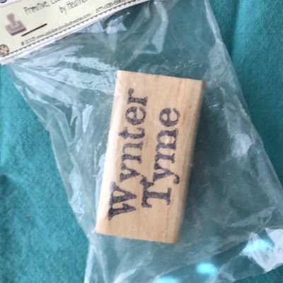 Winter Tyme (rubber stamp)