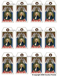 Tag 18 (Medium Patriotic tag)